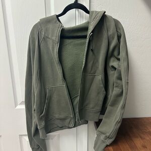 Lululemon Scuba Olive Green Zip-Up Hoodie (no tag)